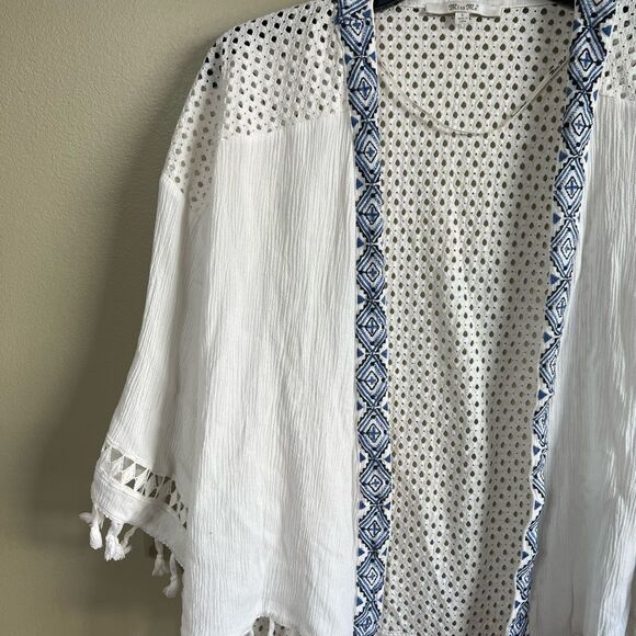 Miss me white tassle open top L - Picture 4 of 6